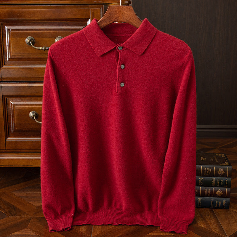 Aurelton™ Classic Wool Polo Sweater