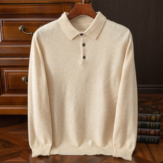 Aurelton™ Classic Wool Polo Sweater