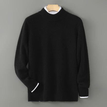 Half Turtleneck Men's Autumn And Winter New Pullover Sweater Loose Sweater
