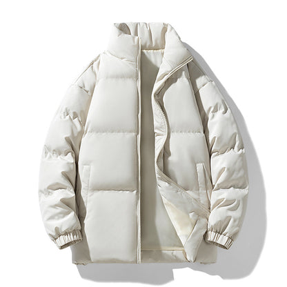 Men's Stand-up Collar Cotton-padded Coat Thickened Warm-keeping And Cold-proof