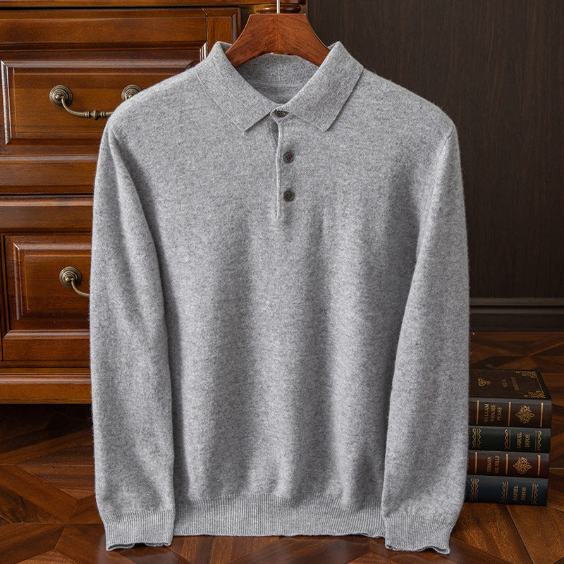 Aurelton™ Classic Wool Polo Sweater
