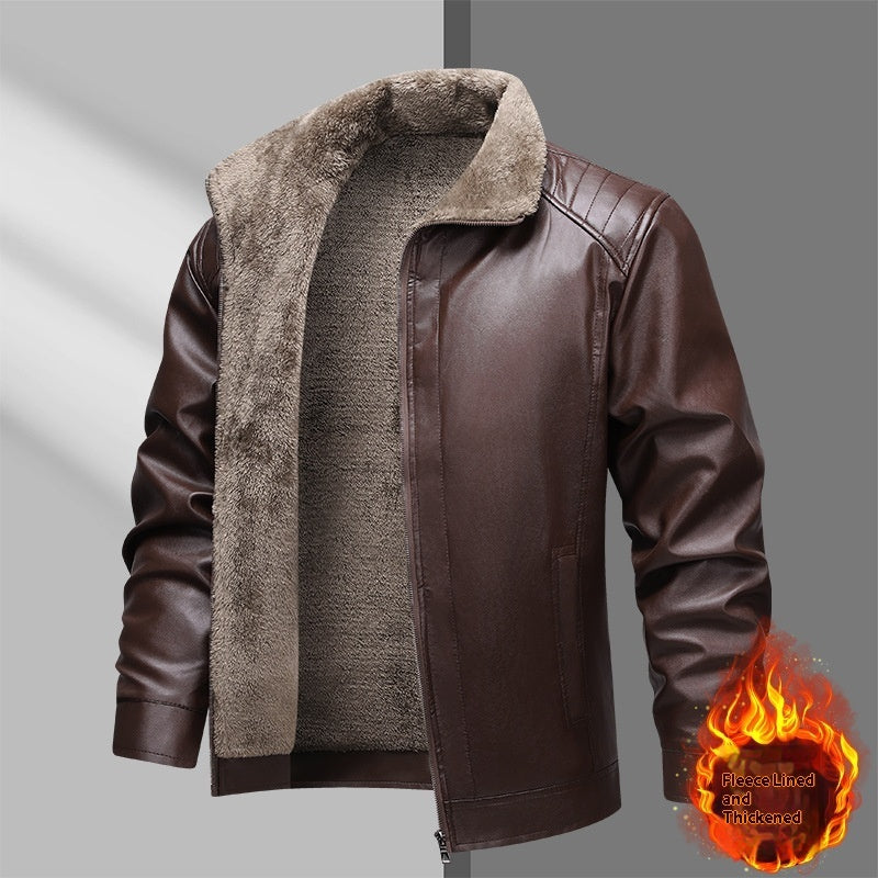 Aurelton™ FurShield Leather Jacket