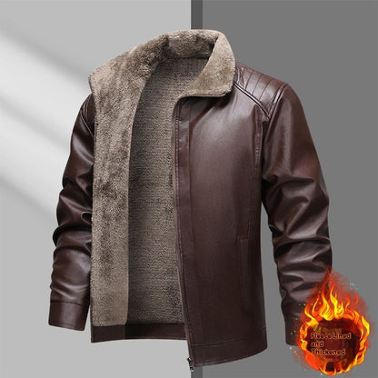 Aurelton™ FurShield Leather Jacket
