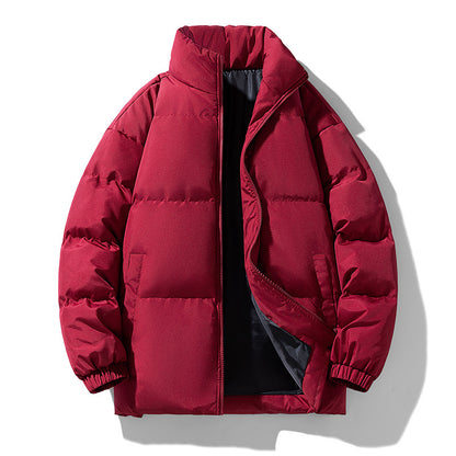 Men's Stand-up Collar Cotton-padded Coat Thickened Warm-keeping And Cold-proof
