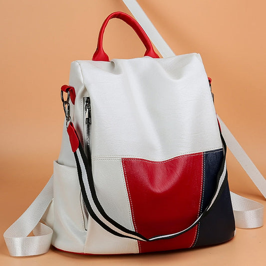 Women's Monica Leather Panel Bag