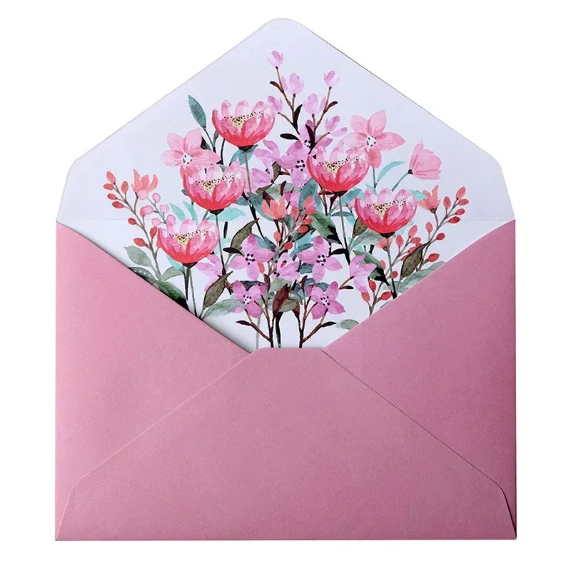Heartwarming Floral Envelopes