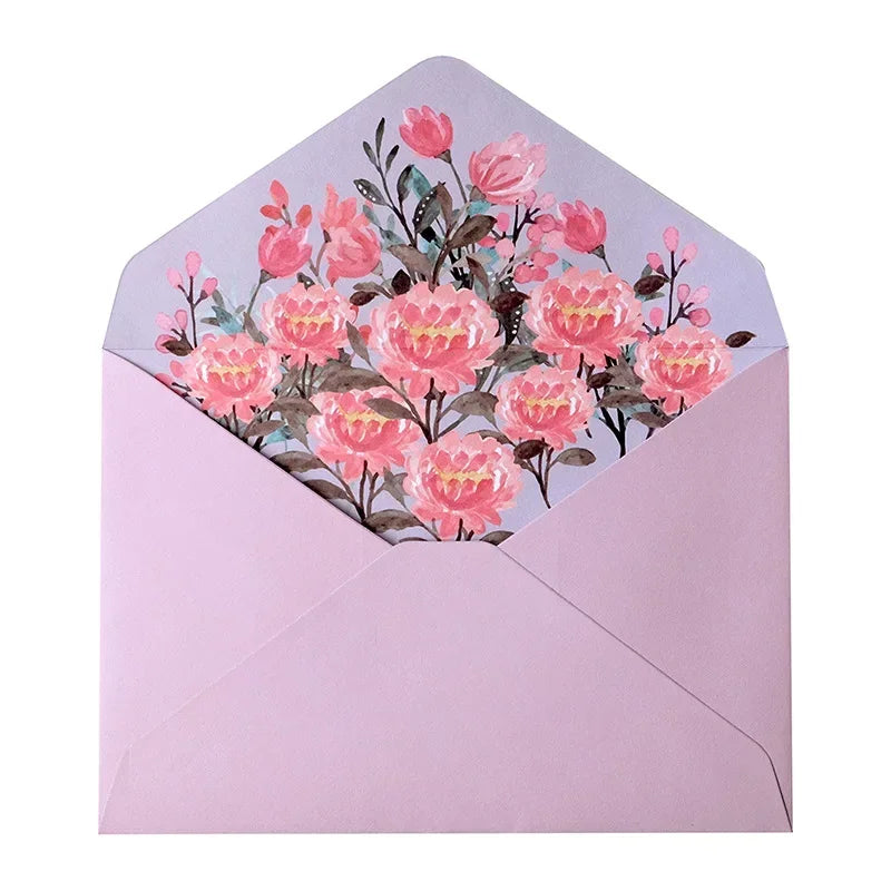 Heartwarming Floral Envelopes