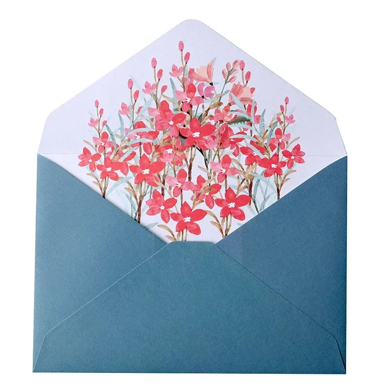 Heartwarming Floral Envelopes