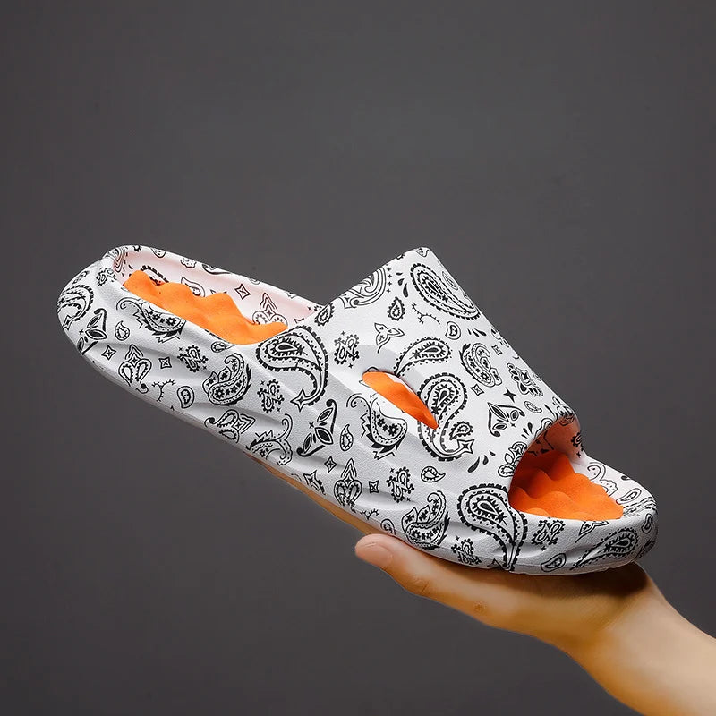Men's Paisley Cloud Slides