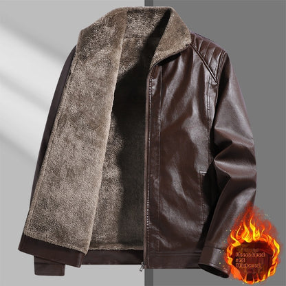 Aurelton™ FurShield Leather Jacket